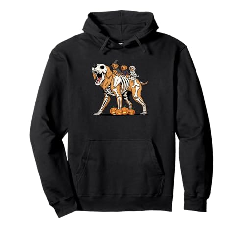 Golden Retriever Skelett Mama Hexe Halloween Herren Damen Pullover Hoodie von Golden Retriever Lovers Halloween Outfits Boy Girl