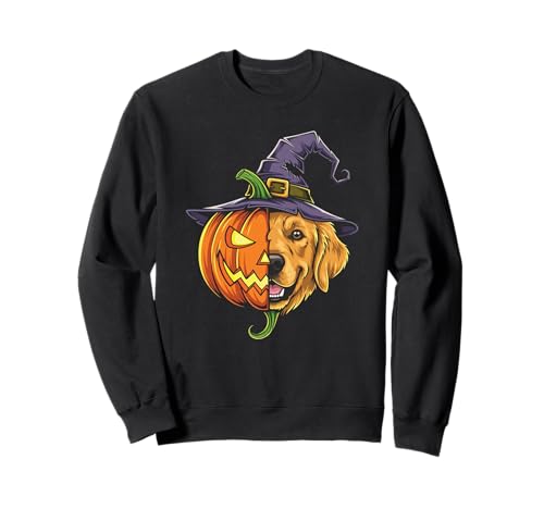 Golden Retriever Kürbis Jack O Laterne Halloween Kinder Herren Sweatshirt Golden Retriever Kürbis Jack O Laterne Halloween Kinder Herren Sweatshirt von Golden Retriever Lovers Halloween Pumpkin Outfits