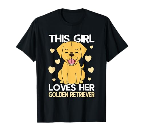 Golden Retriever Mädchen T-Shirt Golden Retriever Mädchen T-Shirt von Golden Retriever Mädchen Geschenke