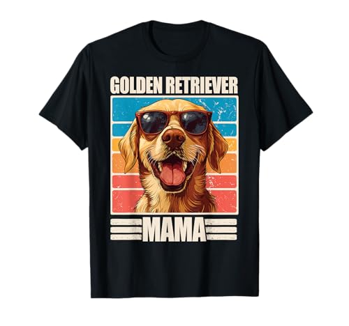 Golden Retriever Mama T-Shirt Golden Retriever Mama T-Shirt von Golden Retriever Mutter Hund