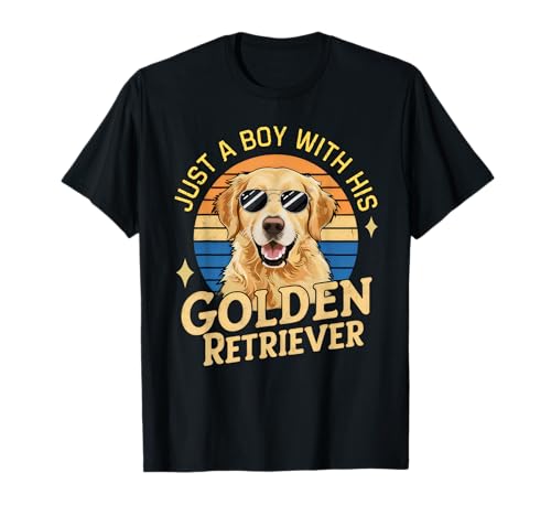 Nur EIN Junge und Seine Golden Retriever-Mädchen, die Hunde lieben T-Shirt Nur EIN Junge und Seine Golden Retriever-Mädchen, die Hunde lieben T-Shirt von Golden Retrievers Lovers