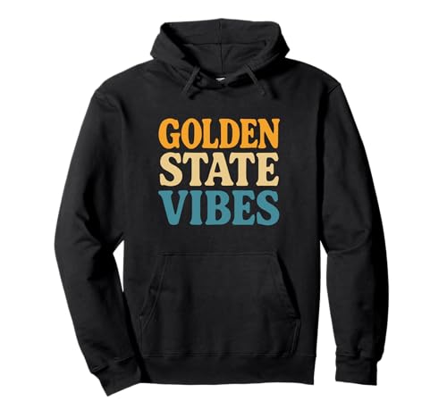 Golden State Vibes Retro California Shirt Herren Damen Teenager Pullover Hoodie Golden State Vibes Retro California Shirt Herren Damen Teenager Pullover Hoodie von Golden State Retro Travel Surf Adventure Shirts