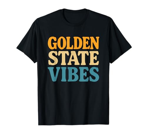 Golden State Vibes Retro California Shirt Herren Damen Teenager T-Shirt Golden State Vibes Retro California Shirt Herren Damen Teenager T-Shirt von Golden State Retro Travel Surf Adventure Shirts
