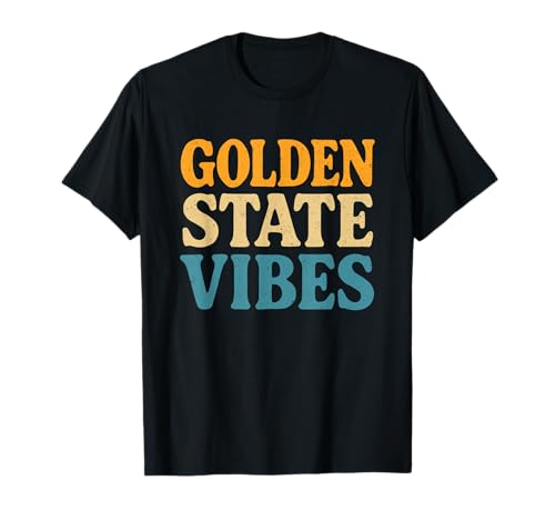 Golden State Vibes Retro California Shirt Herren Damen Teenager T-Shirt Golden State Vibes Retro California Shirt Herren Damen Teenager T-Shirt von Golden State Retro Travel Surf Adventure Shirts