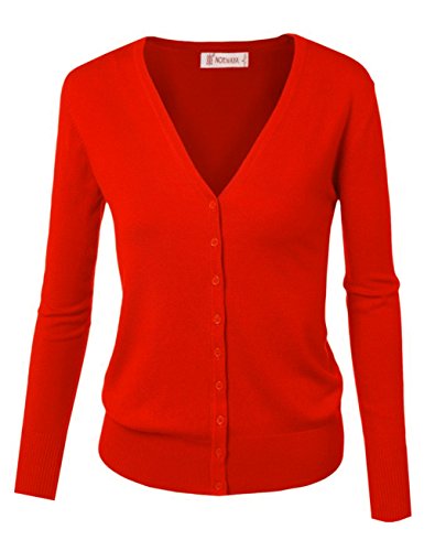 Gothden Damen Basic Strickjacke Spring Button Down Strickjacken Stricken Cardigan von Gothden