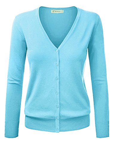 Gothden Damen Basic Strickjacke Spring Button Down Strickjacken Stricken Cardigan von Gothden