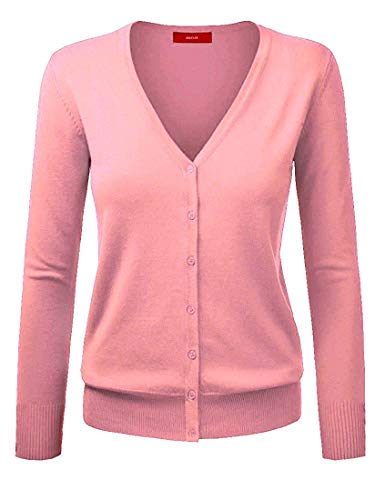 Gothden Damen Basic Strickjacke Spring Button Down Strickjacken Stricken Cardigan von Gothden