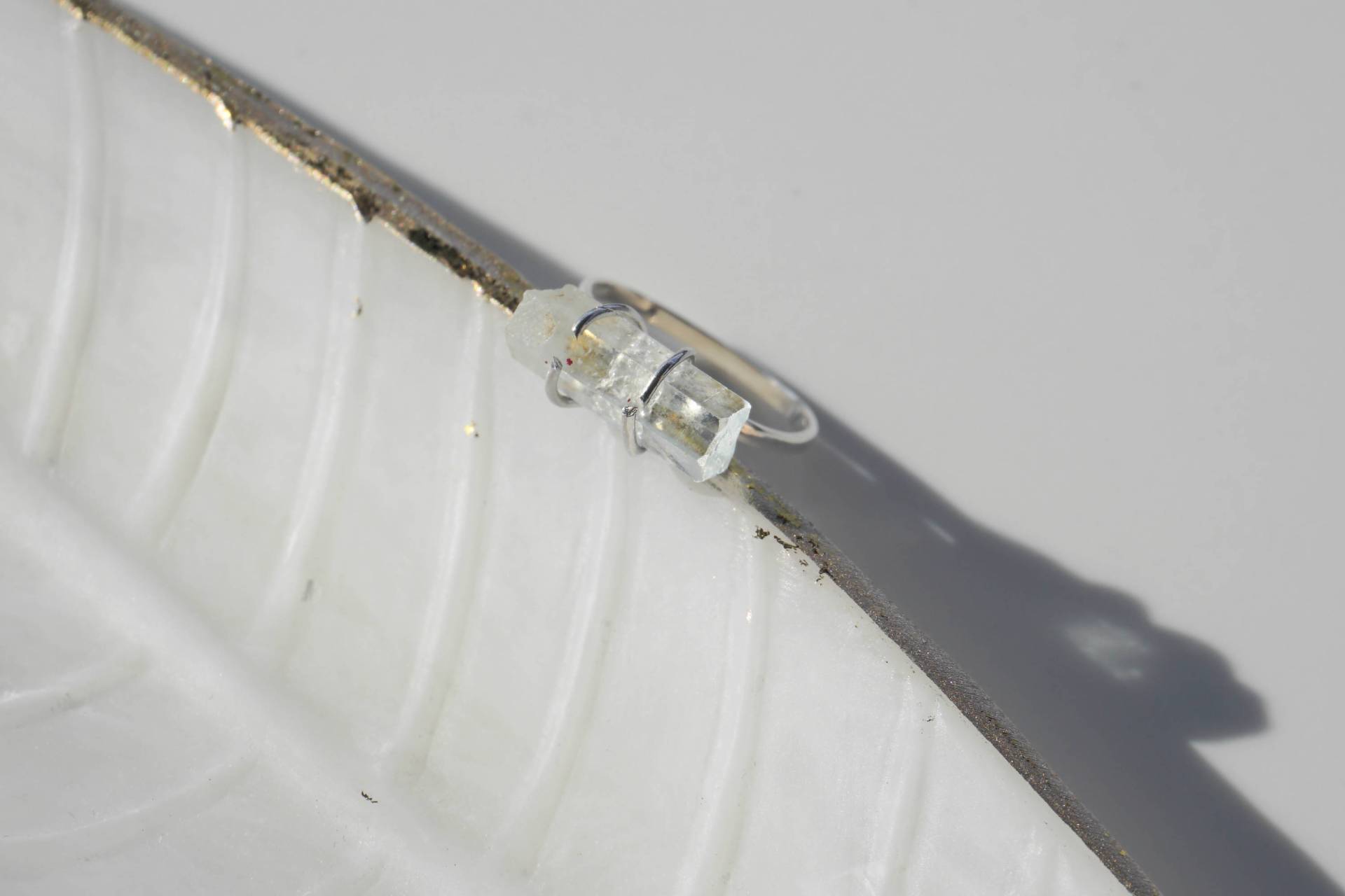 Aquamarin Ring, Roh Aquamarin, Kristall Edelstein Silber Boho Ring Aquamarin Ring, Roh Aquamarin, Kristall Edelstein Silber Boho Ring von GoldenBeeJewels
