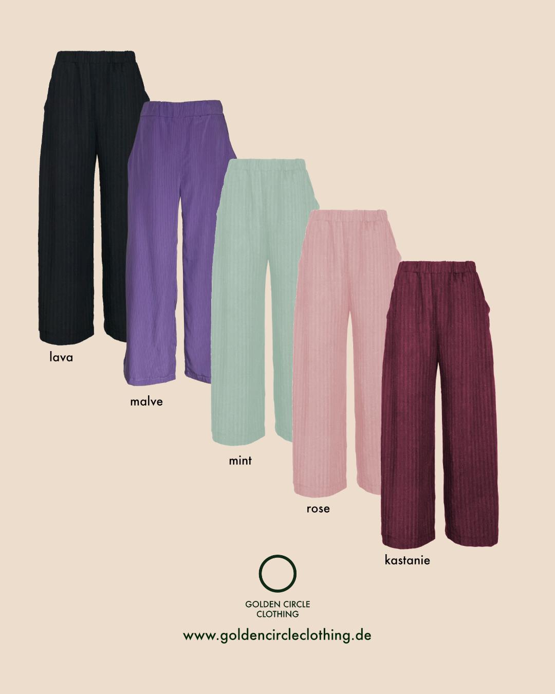 Gestreifte Weite Hose Aus Tencel Lyocell Gestreifte Weite Hose Aus Tencel Lyocell von GoldenCircleClothing