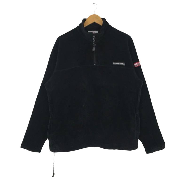 Vintage Rossignol Blizzak Revolution Fleece-Sweatshirt Halber Reißverschluss Racing Outdoor-Bekleidungsstil von GoldenGarments95