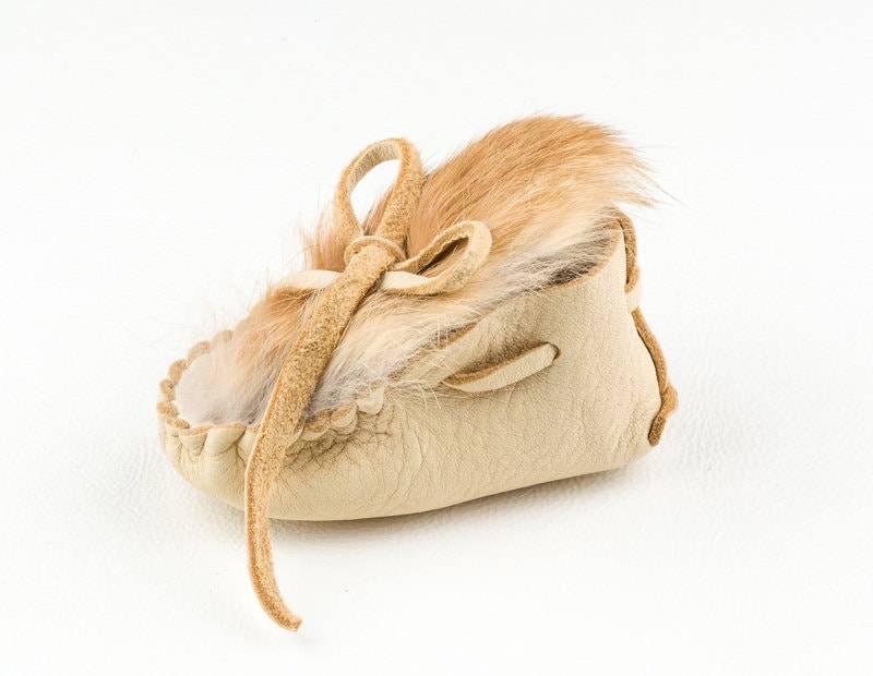 Baby Mokassins Dusche Geschenk Booties Säugling Kleinkind Lederschuhe Neugeborene Einzigartige Rost Kaninchenfell Kinder Hausschuhe Mädchen Jungen von GoldenGifts
