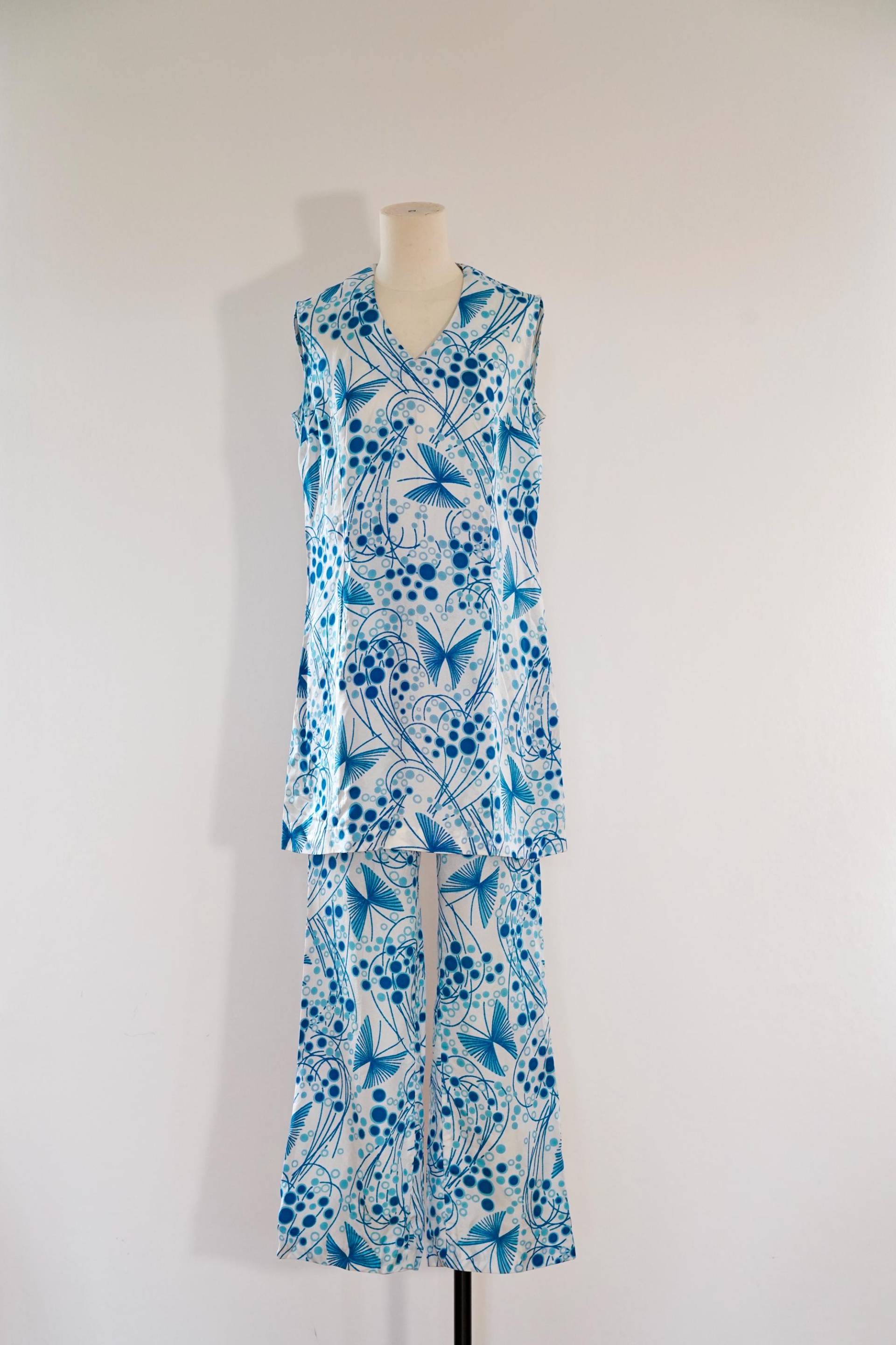 1960S Vintage Co-Ord Hemd Und Hosenanzug, Gr von GoldenGirlClothing