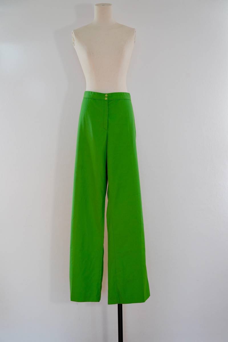 1970Er Jahre Vintage Pumphose, Grüne Stoffhose von GoldenGirlClothing