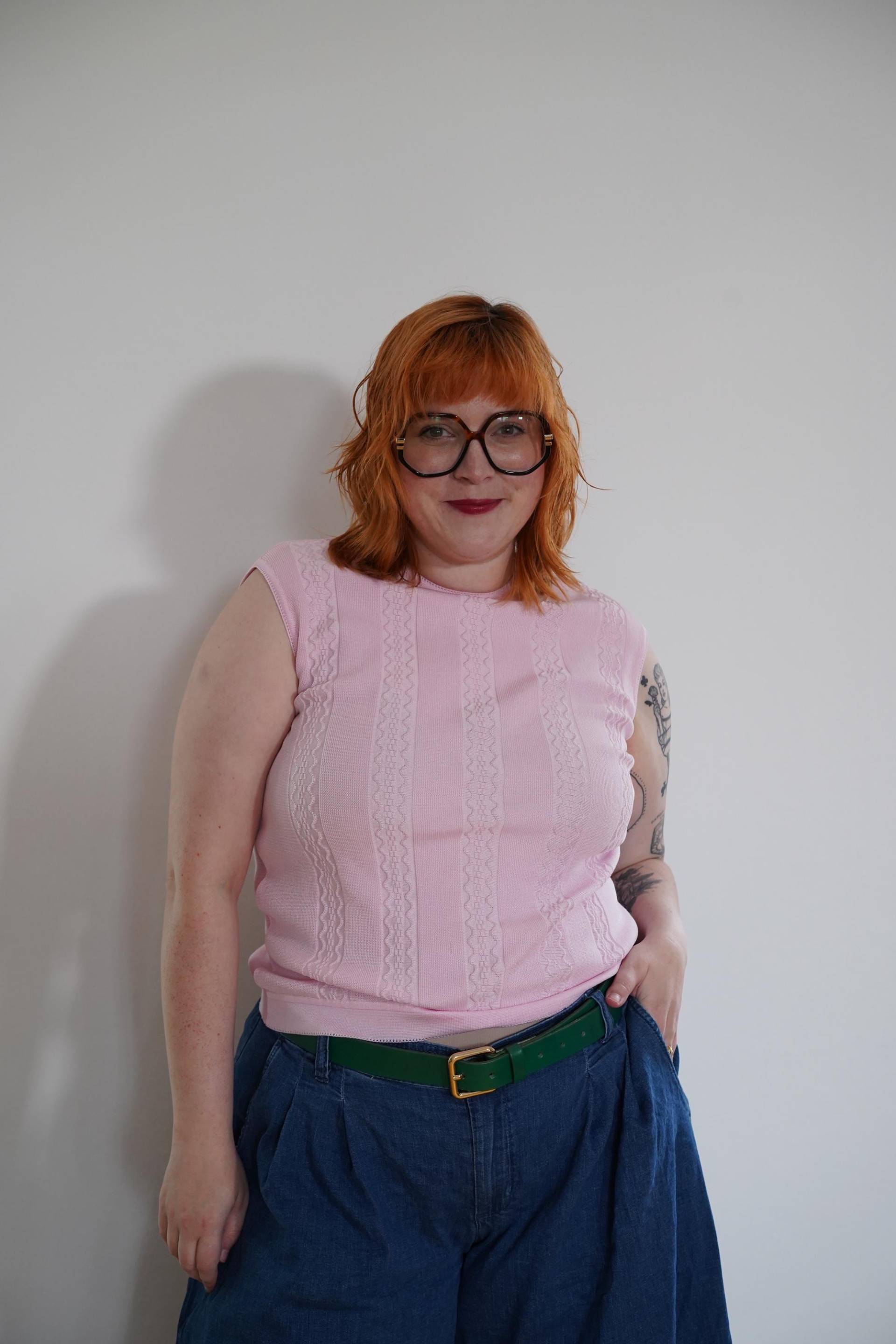 1970Er Jahre Vintage Top 36-48 | 44-46 Xxl Rosa von GoldenGirlClothing