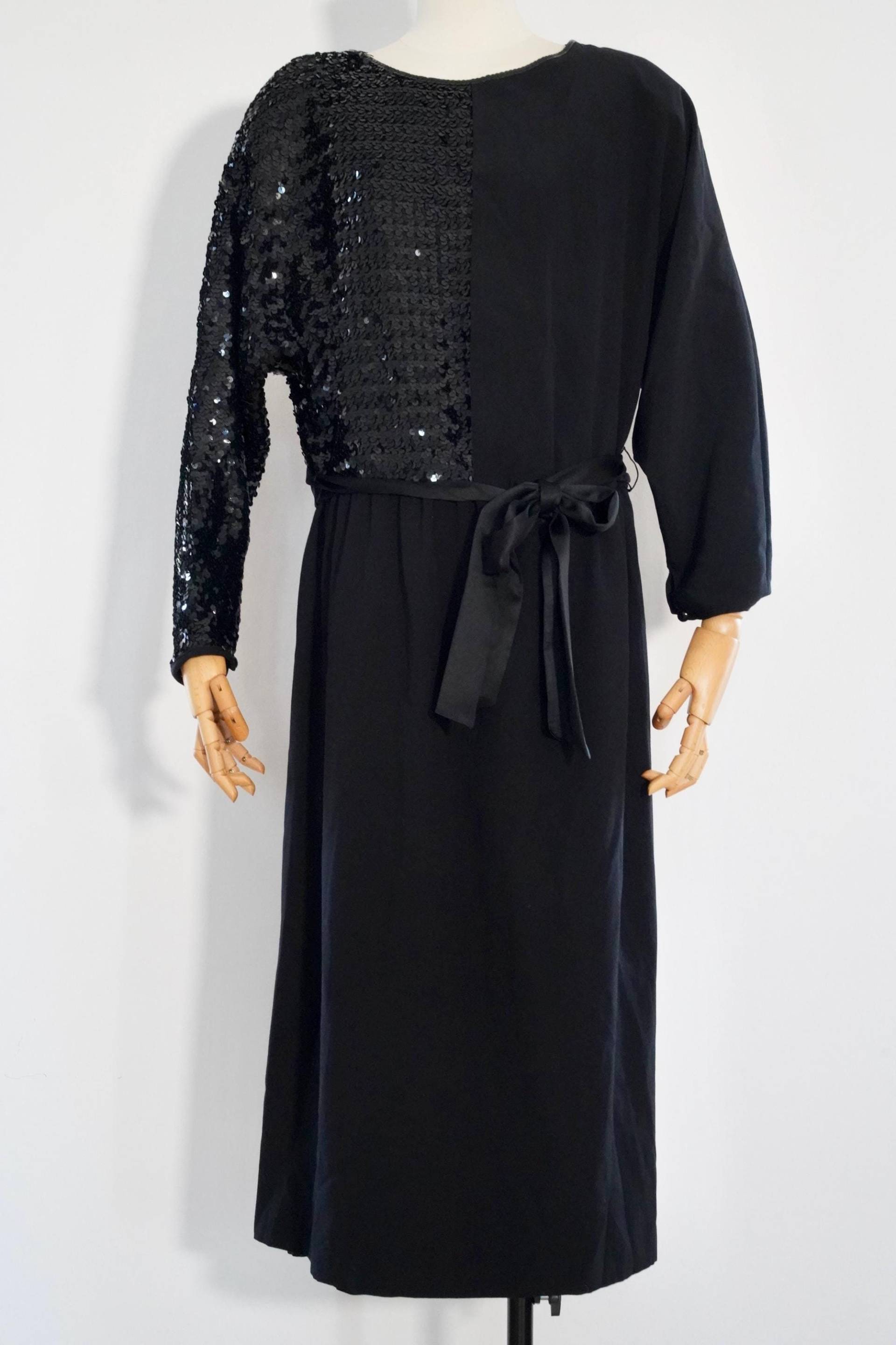 1980Er Jahre Vintage Fink Kleid, Größe L von GoldenGirlClothing