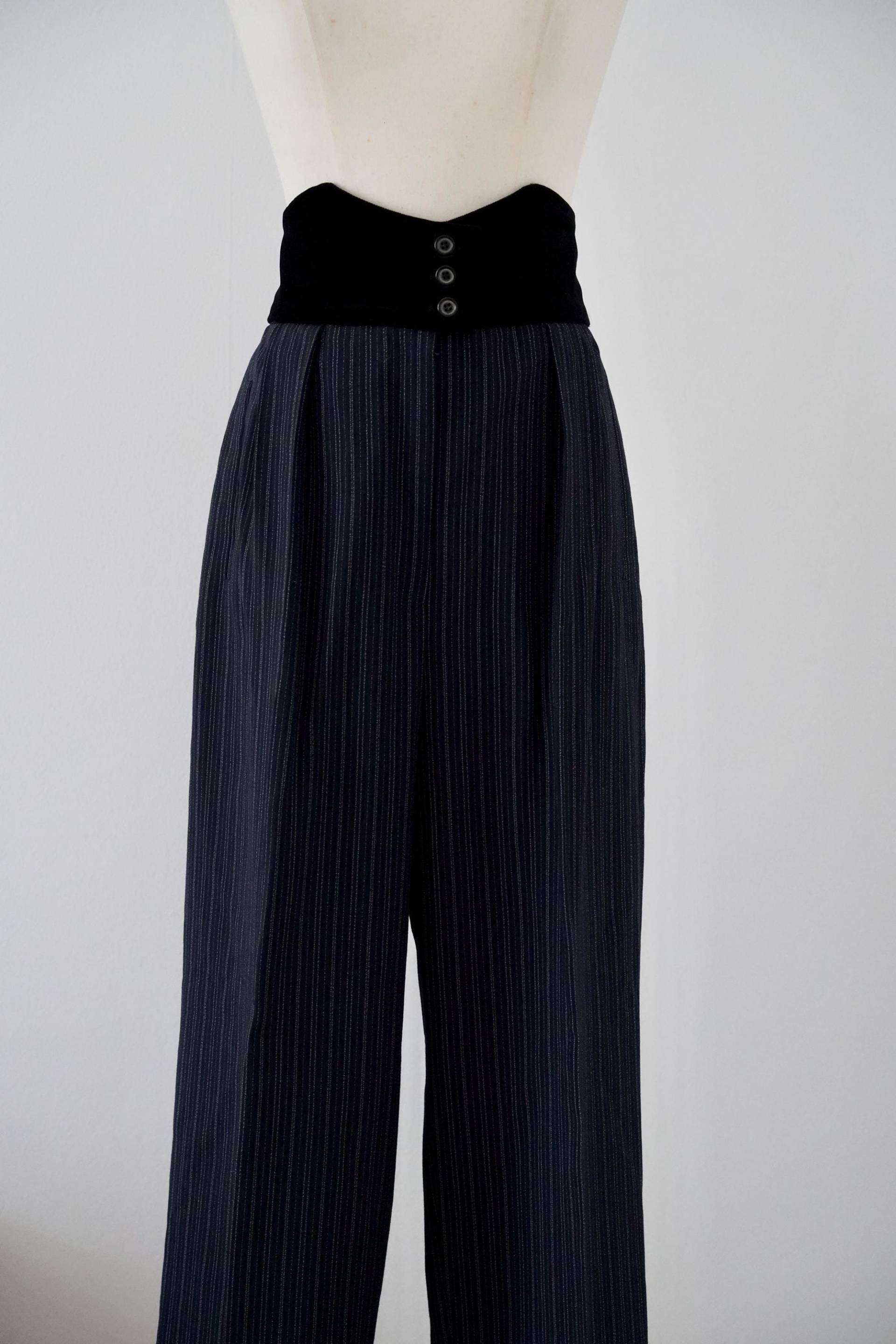 S | 1980Er Jahre Mondi Hose Wollsamthose von GoldenGirlClothing