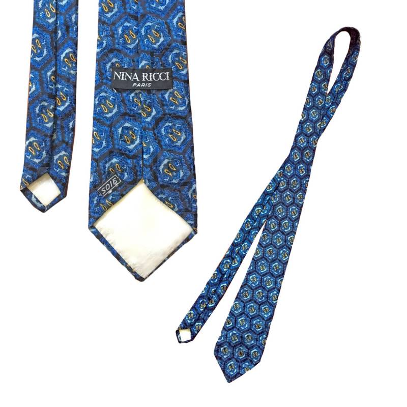 Jahrgang Nina Ricci Paisley Seidenkrawatte Jahrgang Nina Ricci Paisley Seidenkrawatte von GoldenHillsVintage