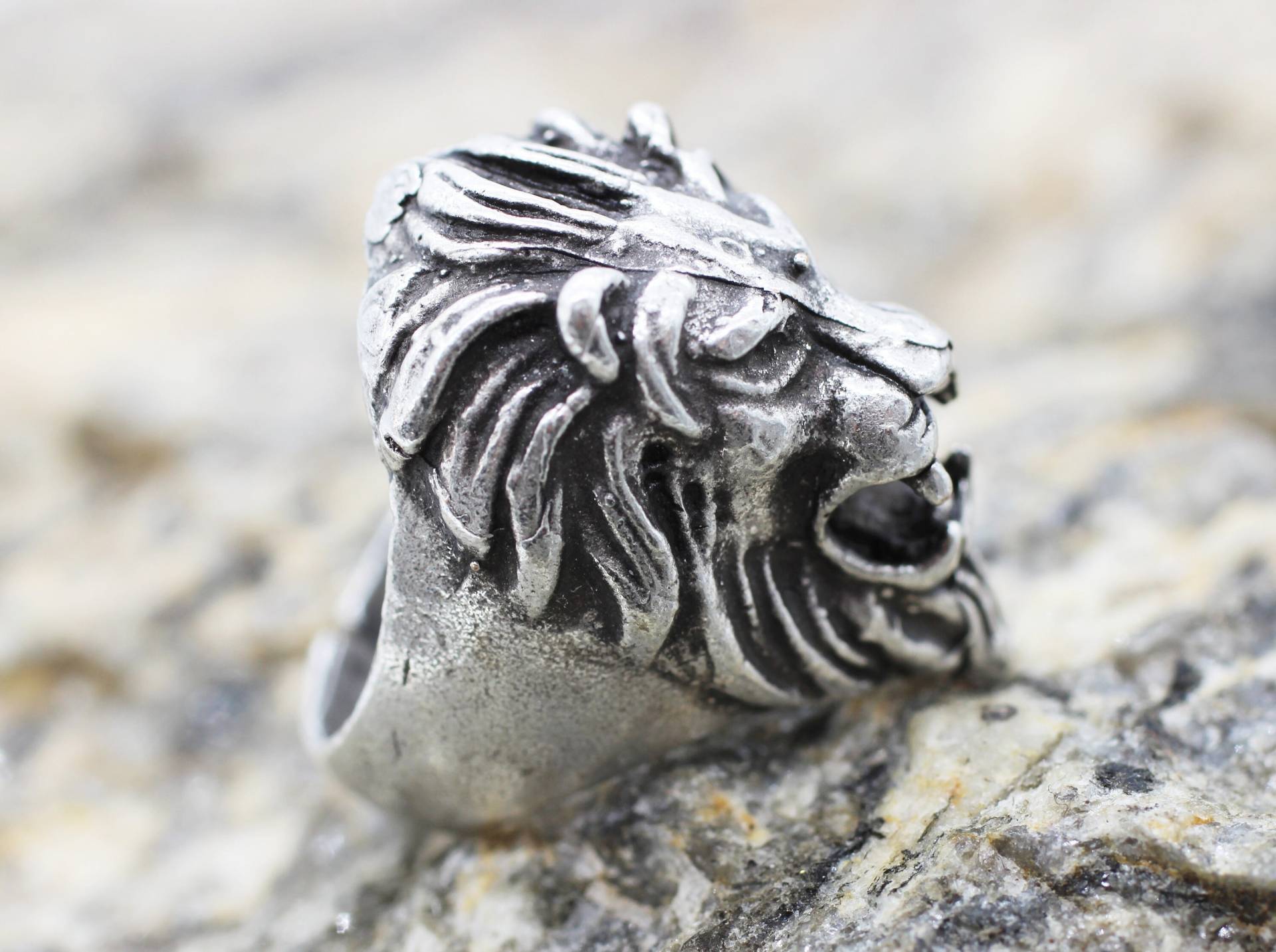 Antik Silber Verstellbare Ringe, Löwen Löwenkopf Ring Für Unisex, Gothic Tier Rnrg Antik Silber Verstellbare Ringe, Löwen Löwenkopf Ring Für Unisex, Gothic Tier Rnrg von GoldenHornSupplies