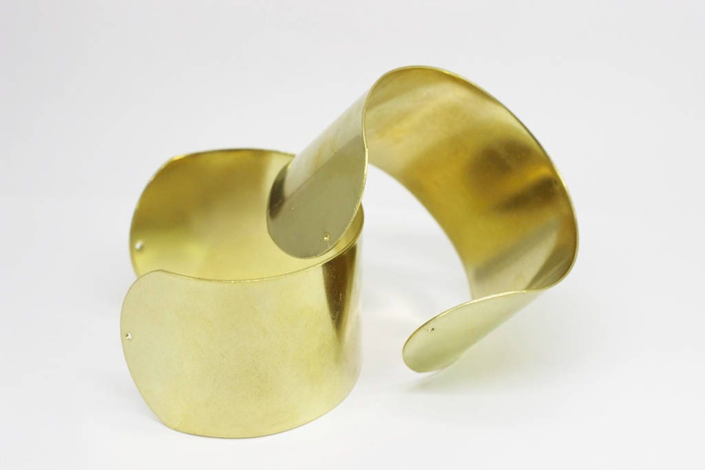 Handgemachtes Breites 40 Mm Rohmessing Armband Armreif, Blank, Manschettenarmband, Brer Handgemachtes Breites 40 Mm Rohmessing Armband Armreif, Blank, Manschettenarmband, Brer von GoldenHornSupplies