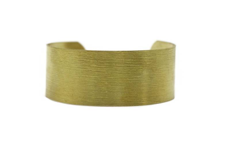 Roh Messing 30mm Manschettenbasis in Rich Low Brass | Armreif Manschettenarmband Blank Verstellbare Offene Manschette von GoldenHornSupplies