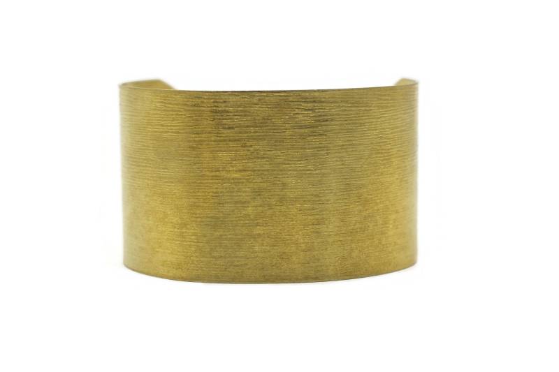 Roh Messing 40mm Armreif Basis in Rich Low Brass | Manschettenarmband Blank Verstellbare Offene Manschette von GoldenHornSupplies