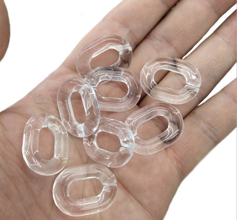 20 X Acryl Kettengliede Acrylkette Brillenkette Beutelkette 1520mm Transparent von fanfandesignstudio