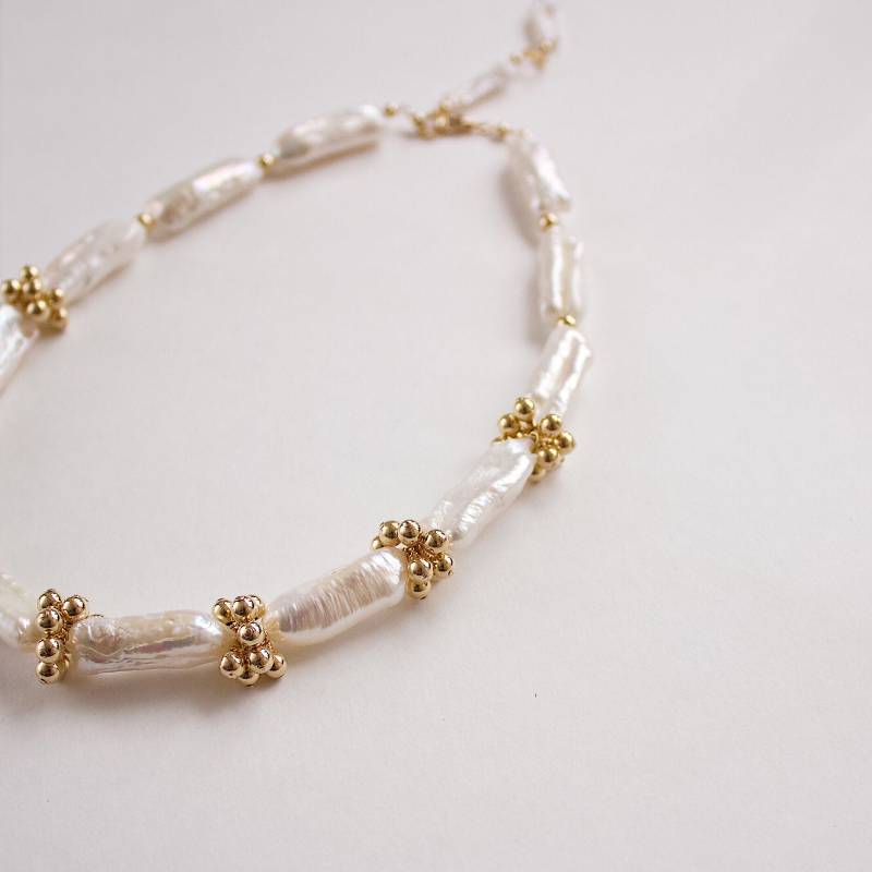 Biwa Perlenkette 14K Gold Filled Statement Schmuck von GoldenLinings