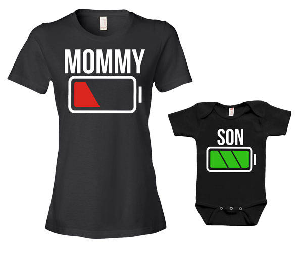 Mama Und Ich Kleidung Baby Geschenke Für Neue Geschenkideen Mutter Sohn Passende Outfits Familie T-Shirt Body - Jm209-210 von GoldenStarTees