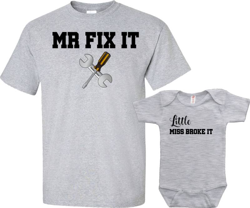 Vater Tochter Passende Shirts Und Baby Papa Ich Outfits Geschenke Vatertag Geschenkidee Für Ihn - Jm80-82 von GoldenStarTees