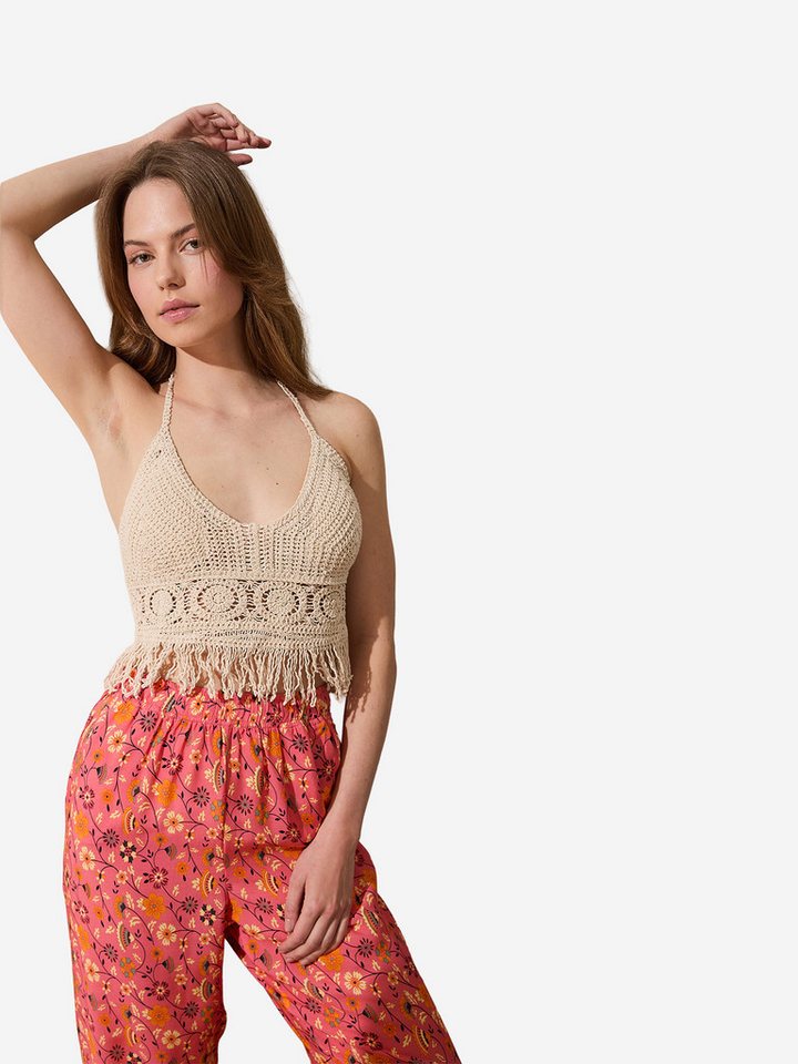 Goldenbay Neckholdertop Women's Bustier Neck-holder Shirt Stretch von Goldenbay