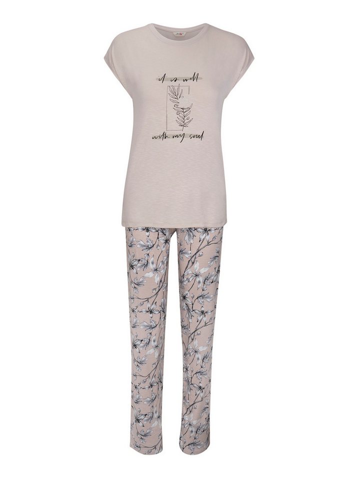 Goldenbay Pyjama Carolina (2 tlg) schlafanzug schlafmode bequem von Goldenbay