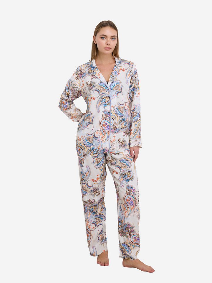 Goldenbay Pyjama Classic (2 tlg) Schlafanzug, Pyjama Set, Nachtwäsche von Goldenbay