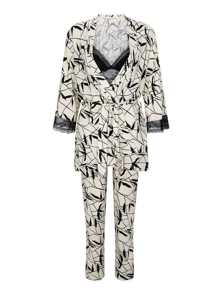 Goldenbay Pyjama Gown, Bralet & Pants Petunia (2 tlg) loungewear pyjama nachthemd von Goldenbay