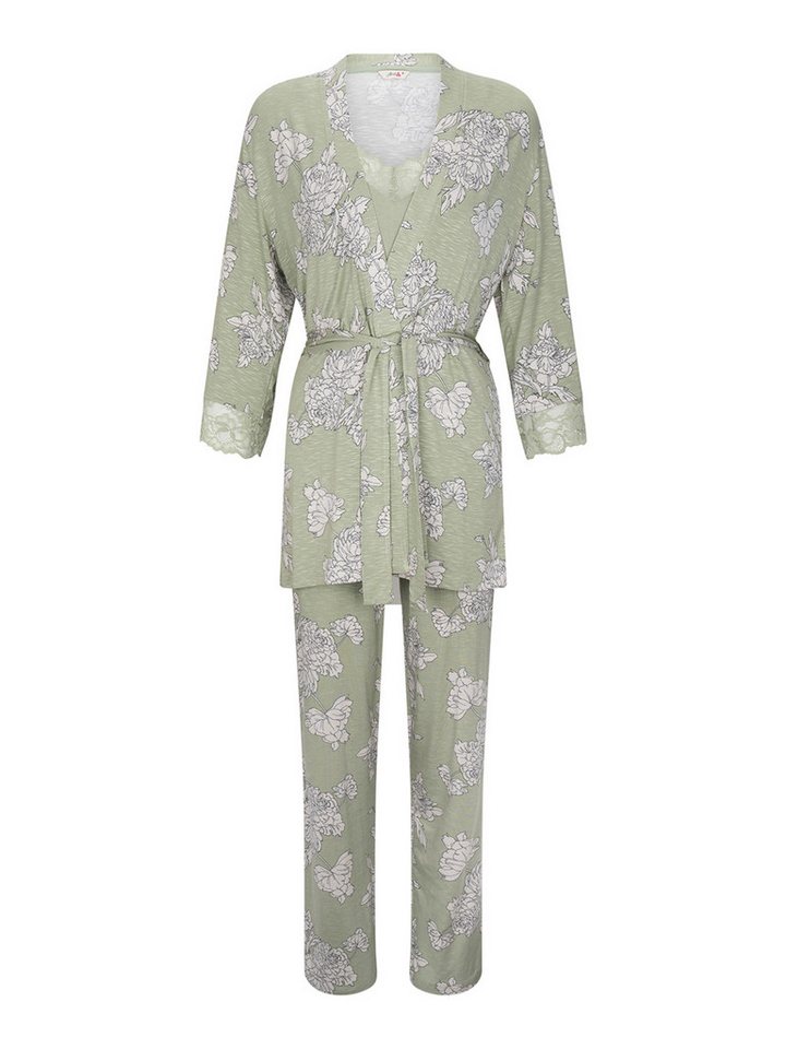 Goldenbay Pyjama Gown, Camisole & Pants Daylily (2 tlg) loungewear pyjama nachthemd von Goldenbay