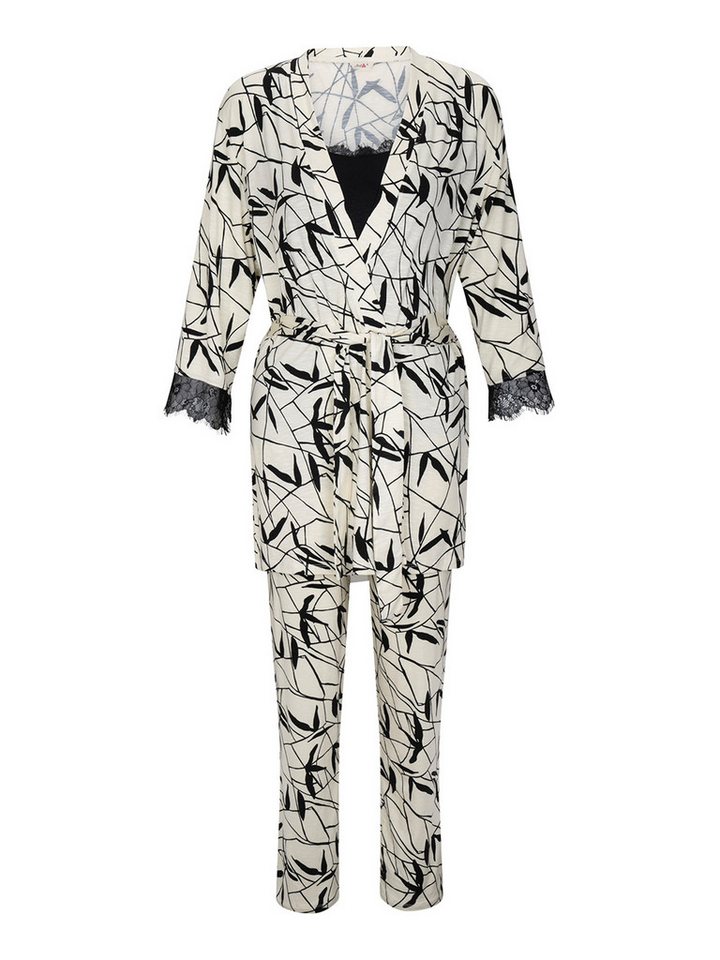 Goldenbay Pyjama Gown, Camisole & Pants Petunia (2 tlg) loungewear pyjama nachthemd von Goldenbay