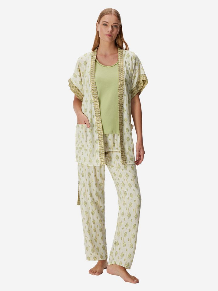 Goldenbay Pyjama Gown, Camisole & Pants Petunia Dahlia (2 tlg) loungewear pyjama nachthemd von Goldenbay