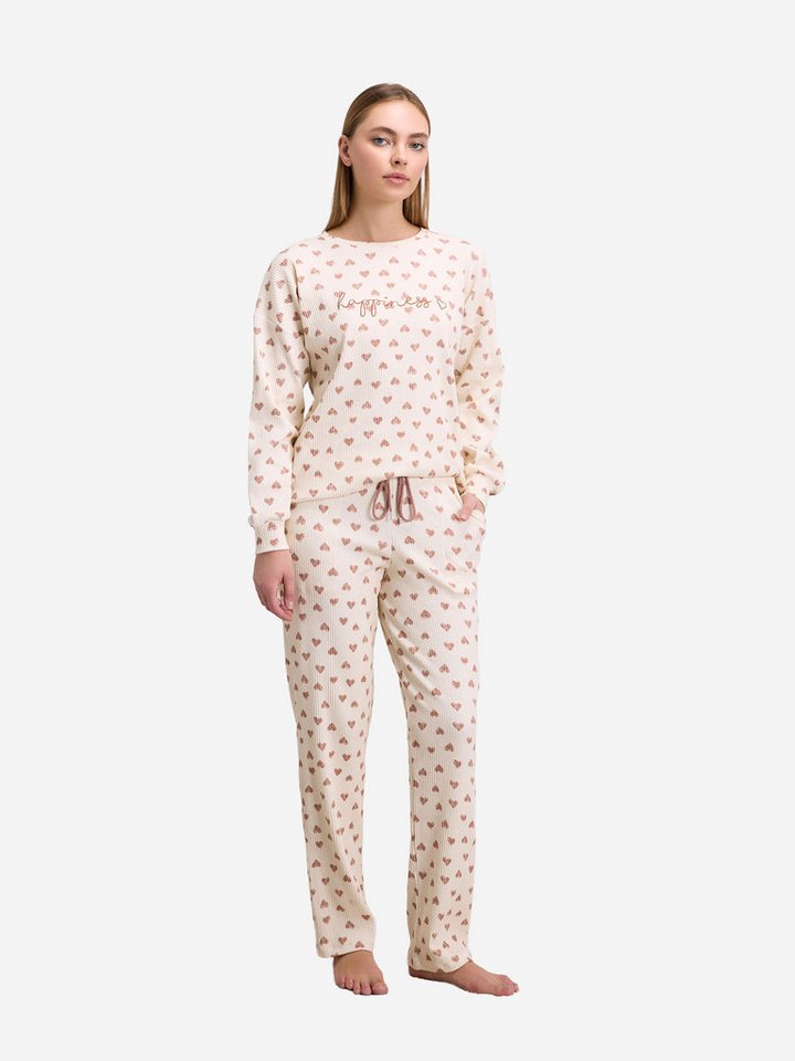 Goldenbay Pyjama Jasminium (2 tlg) Schlafanzug, Pyjama Set, Nachtwäsche von Goldenbay