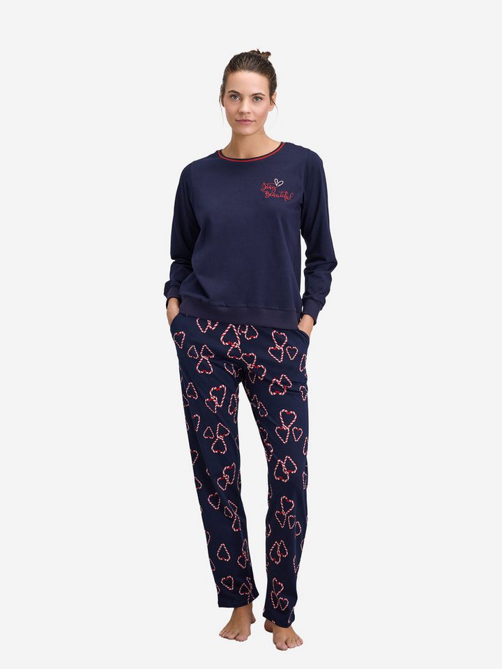 Goldenbay Pyjama Magnolia (2 tlg) Schlafanzug, Pyjama Set, Nachtwäsche von Goldenbay