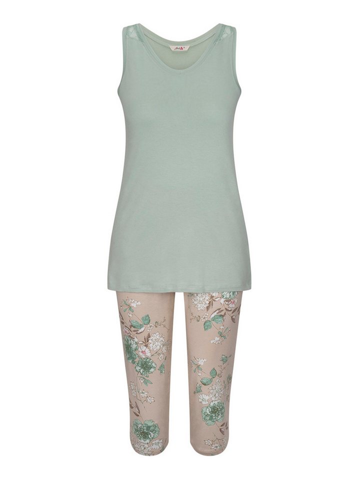 Goldenbay Pyjama Scabiosa (2 tlg) schlafanzug schlafmode bequem von Goldenbay