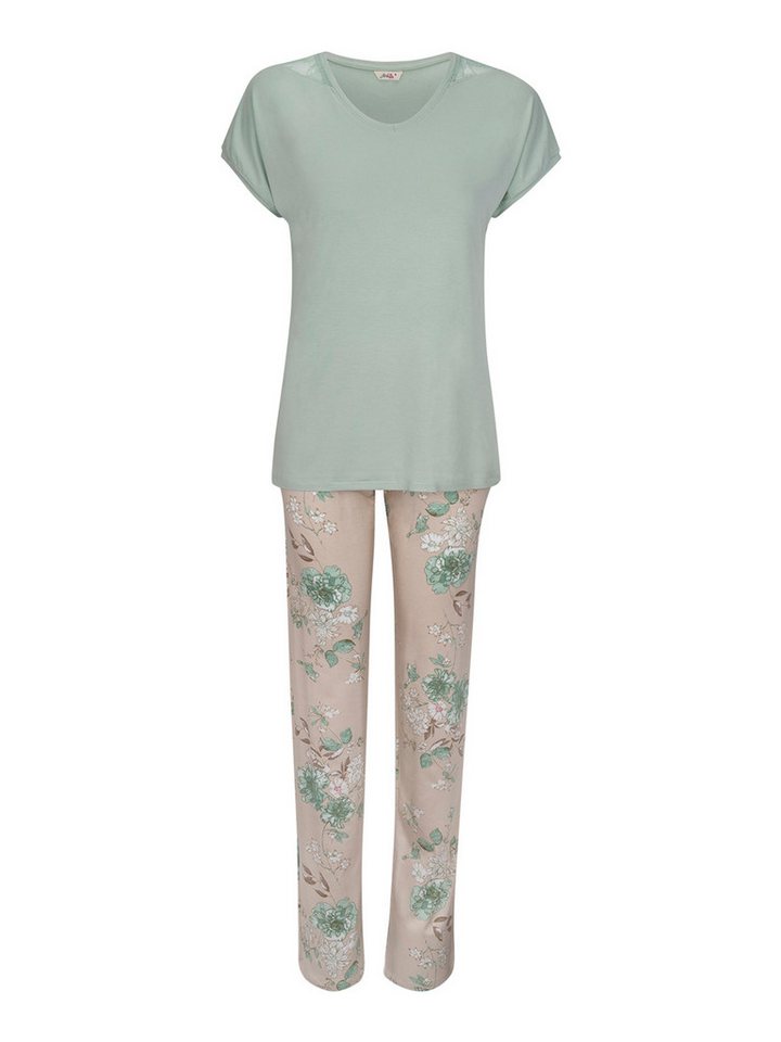 Goldenbay Pyjama Scabiosa (2 tlg) schlafanzug schlafmode bequem von Goldenbay