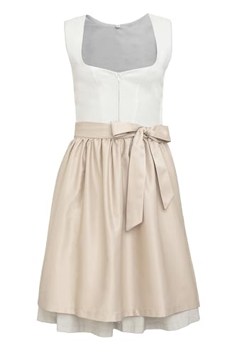 Goldenburg Dirndl Damen Midi mit Schürze 2tlg I Deutsche Marke I Edle Frauen Trachten mit Schürze I Trachtenkleid von Gr 34 bis 46 GB2301 (46) von Goldenburg