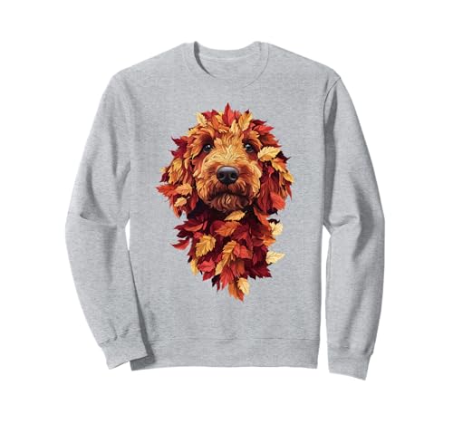 Goldendoodle Labradoodle Herbstlaub Herbst Hund Doodle Mama Sweatshirt von Goldendoodle Autumn Leaves - Fall Gifts