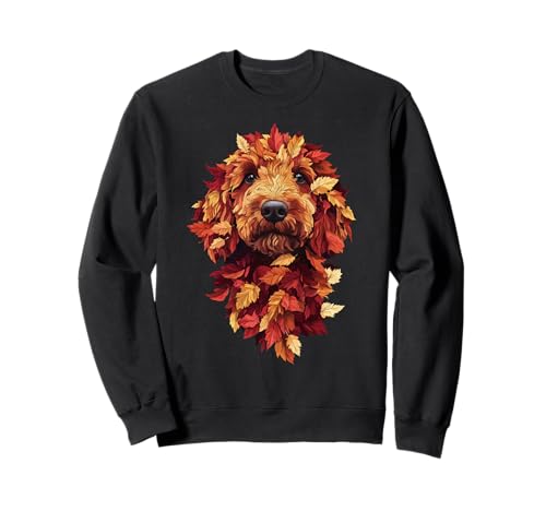 Goldendoodle Labradoodle Herbstlaub Herbst Hund Doodle Mama Sweatshirt von Goldendoodle Autumn Leaves - Fall Gifts