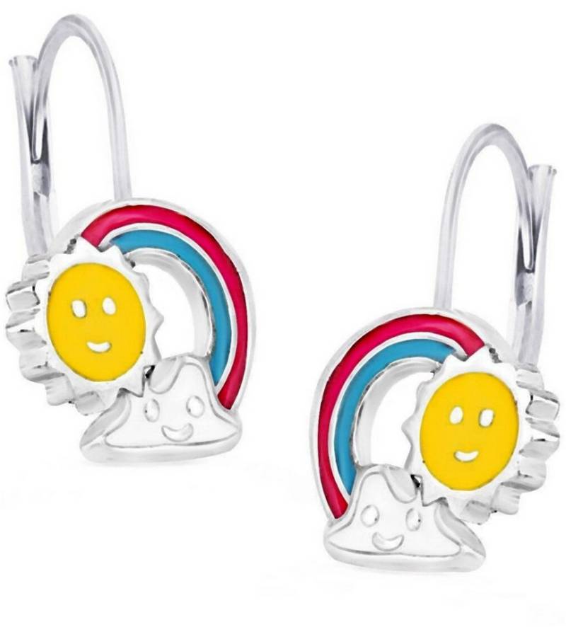 Goldene Hufeisen Ohrring-Set Verspielte Ohrringe mit Sonne und Regenbogen für Kinder, 925 Silber (Sterlingsilber), Hypoallergen von Goldene Hufeisen