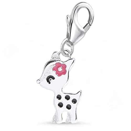 Goldene Hufeisen Charm Anhänger Kinder Rehkitz 925 Sterling Silber von Goldene Hufeisen