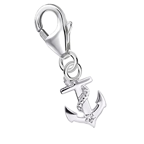 Goldene Hufeisen mini klein Anker Charm Anhänger für Bettelarmband aus 925 Sterling-Silber mit Zirkonia Goldene Hufeisen mini klein Anker Charm Anhänger für Bettelarmband aus 925 Sterling-Silber mit Zirkonia von Goldene Hufeisen