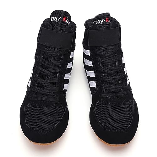 Boxschuhe,Unisex Boxing Shoe,Wrestling Schuhe,Kampfsport ringerschuhe,atmungsaktive,2 Farben,Größe 33-44,rutschfest,Bequem,Verschleißfest,Für Männer,Frauen,Jugend,Sanda,Taekwondo von GoldeneAmeisen