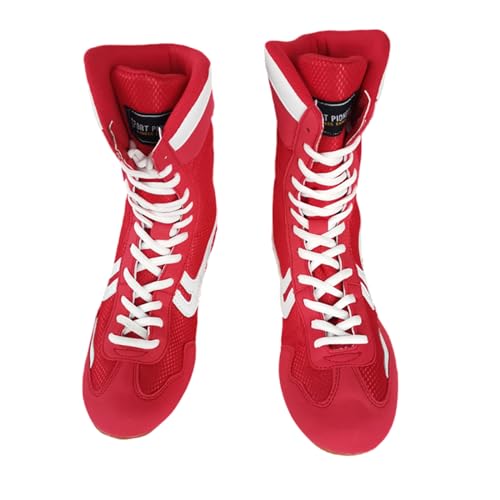 Boxstiefel Unisex,Boxstiefel Erwachsene,Boxschuhe Damen,Rutschfeste,StrapazierfäHigkeit Und Eine Leichte Passform,Komfort Und StabilitäT,Wrestlingschuhe Boxschuhe FüR Kleine Und GroßE Kinder von GoldeneAmeisen