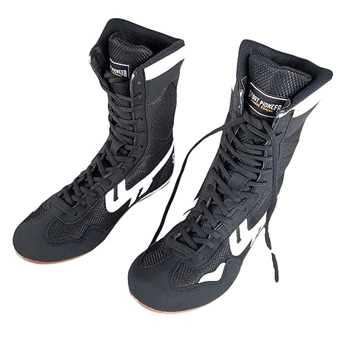 GoldeneAmeisen Boxschuhe,Wrestling Schuhe,Unisex Boxing Shoe,High-Top Boxenstiefel,Atmungsaktive,rutschfest,Verschleißfest,Trainingsschuhe,Leichte,für Herren,Damen,Fitness,Sport,Kampf,Sanda,Taekwondo von GoldeneAmeisen