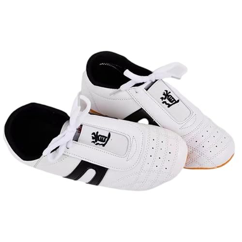 Taekwondo Schuhe,Schuhe Kampfsport,Kung Fu Tai Chi Schuhe,Boxschuhe,Trainings Schuhe,Unisex,Leder,Atmungsaktiv,leicht,rutschfest,für Karate,Sport,Training,Männer,Frauen,Teenager,Kinder von GoldeneAmeisen